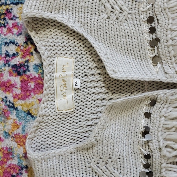 Jen's Pirate Booty Moraccan Fringe Cardigan Sweater - Picture 7 of 10